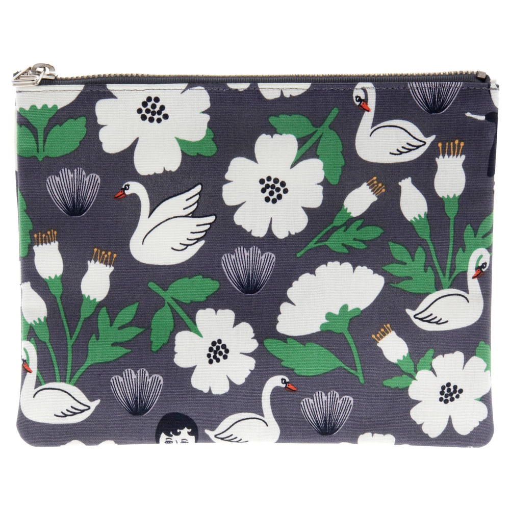 Aurore and Swan Coated Pouch by Ooh Lala for Women - 1 Pc Pouch